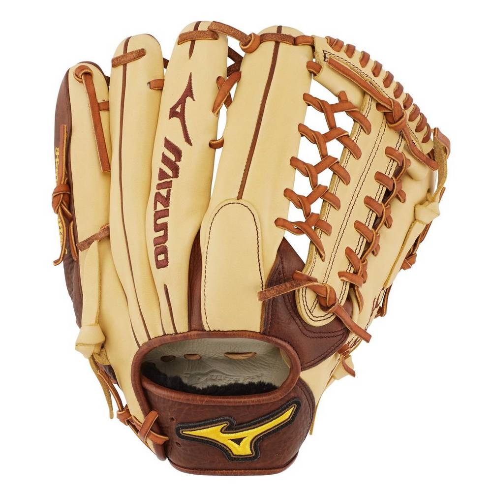 Luva Baseball Mizuno Classic Pro Soft Outfield 12.75" - Homem - Caqui - VZDSL4259